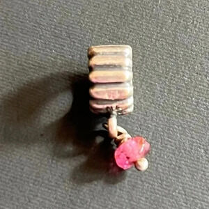 Authentic Pandora Tumaline / Pink October Birthstone Dangle Charm